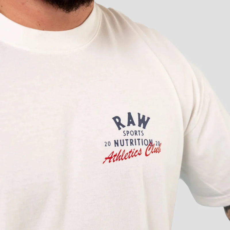 Camiseta Oversized Academia Raw Nutrition Branca