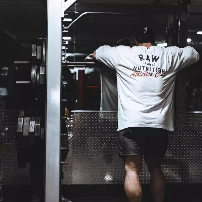 Camiseta Oversized Academia Raw Nutrition Branca
