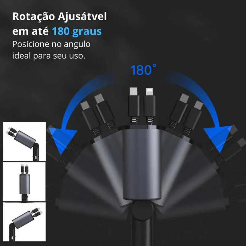 Charger Pro - Carregador 4 em 1 Automotivo 5x mais rápido