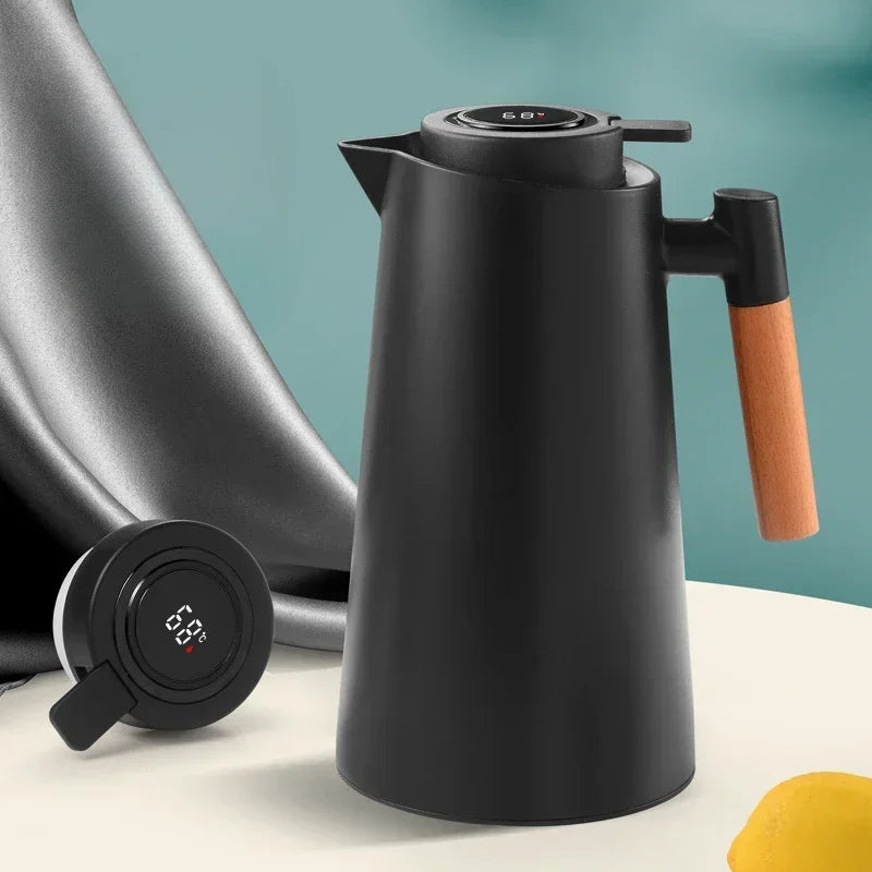 Garrafa Térmica com Termômetro Digital para Café e Chá da Auro